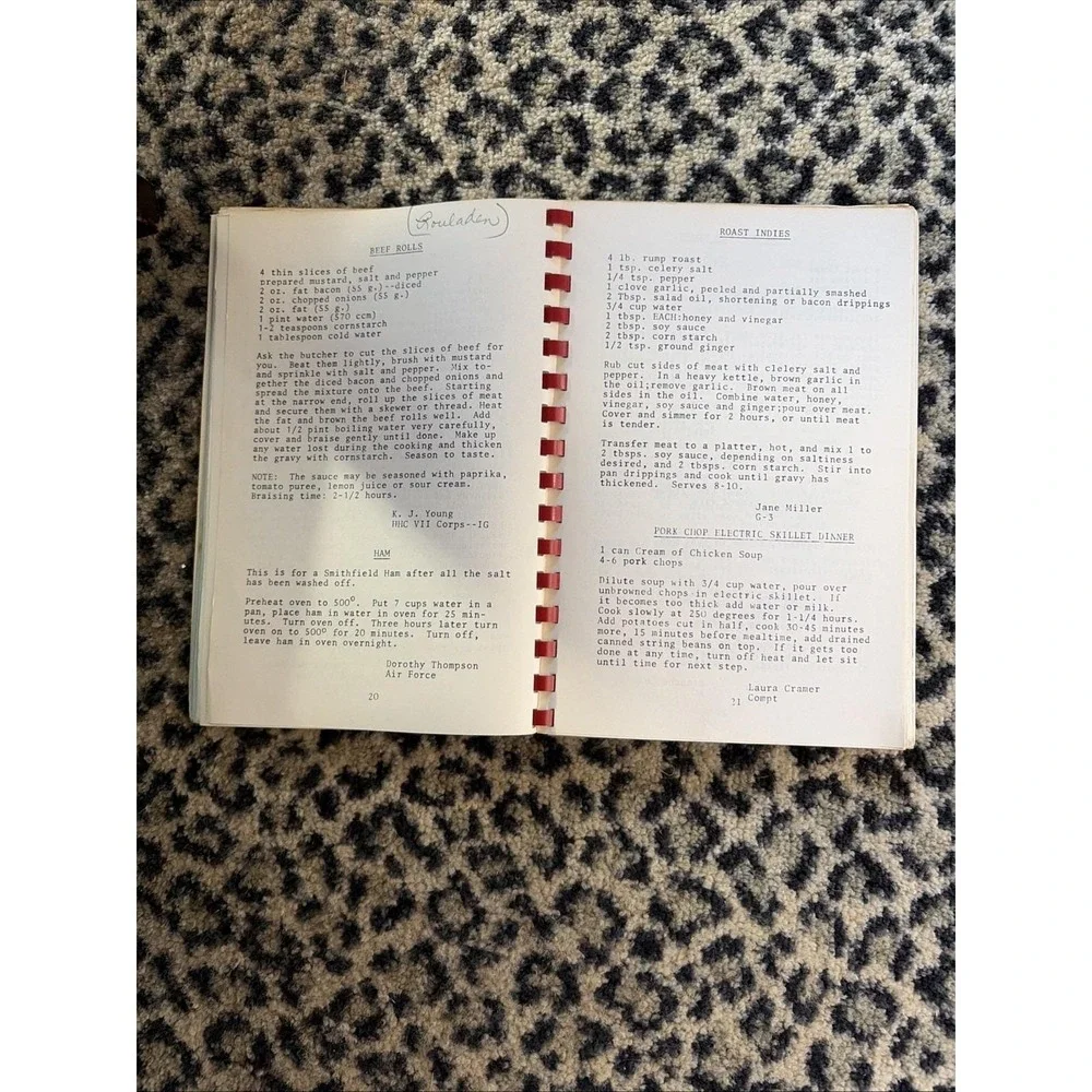 Jaynehawk Journal vtg cookbook 1972 VII Corps Wives Kelley Barracks Germany‎